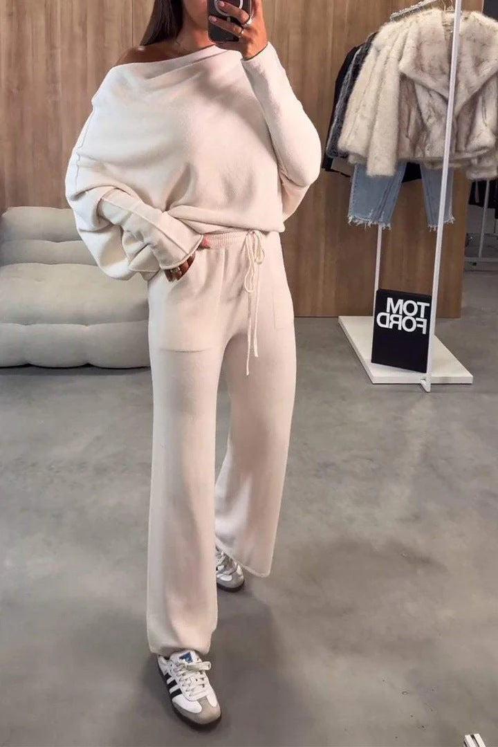 Damen Bequemes und elegantes Loungewear-Set mit weitem Schnitt R&B