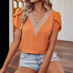 Damen Bluse mit Spitze R&B
