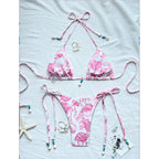 Damen Triangel-Bikini mit verspielten Muschel-Akzenten R&B