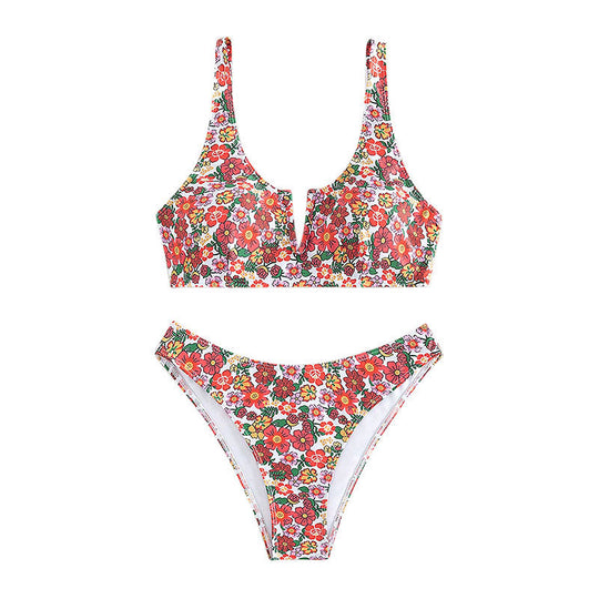 Damen Floral Design Bikini R&B