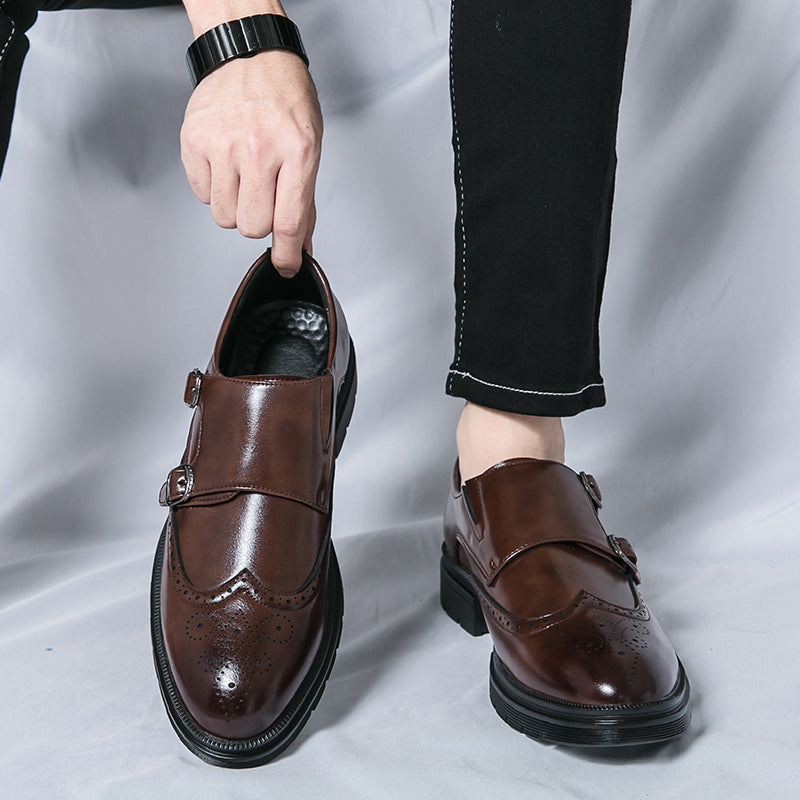 Damen Elegante Doppel-Monk-Schuhe aus hochwertigem Leder R&B