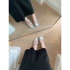 Damen Elegante Mary Jane Pumps mit hochwertiger Riemchenverzierung