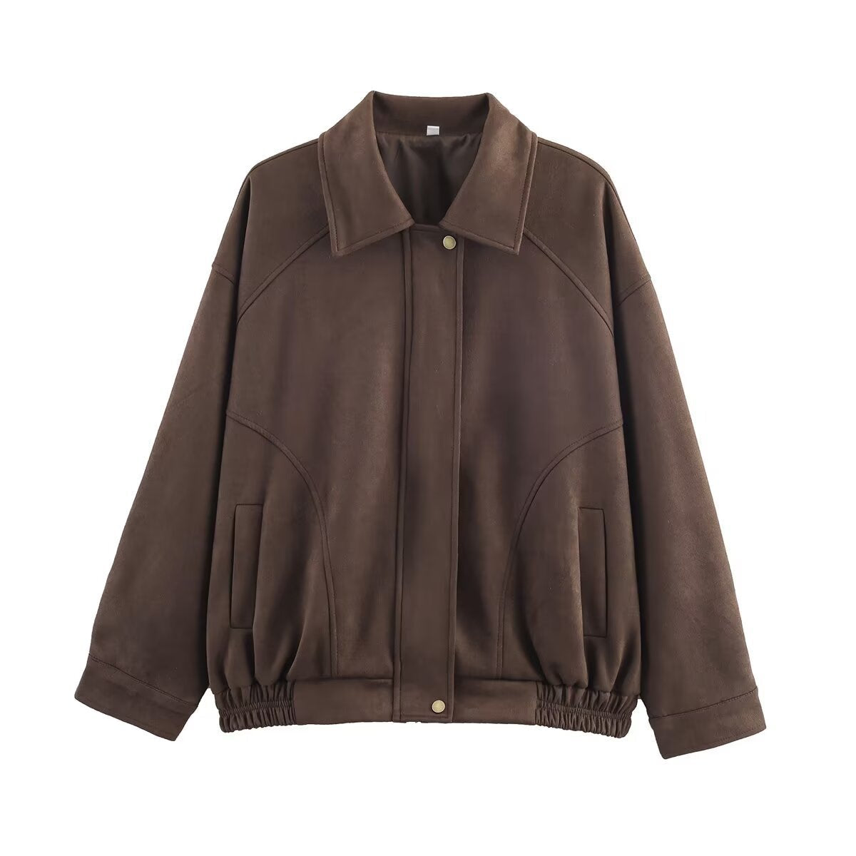 Damen Oversized Jacke aus hochwertigem Kunstleder R&B