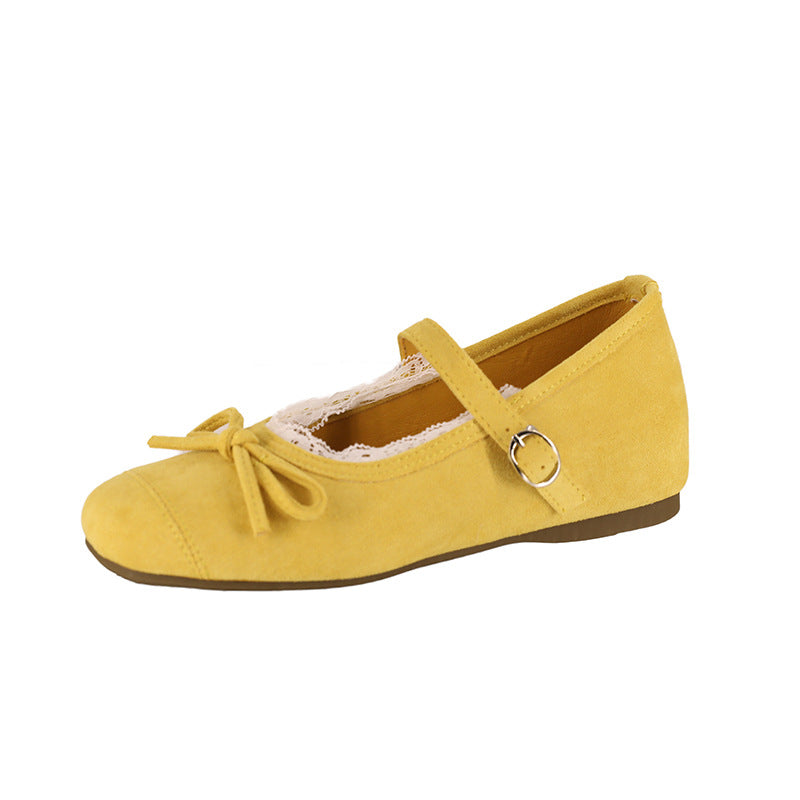 Damen Ballerinas mit dekorativem Riemchen und hochwertigem Obermaterial R&B