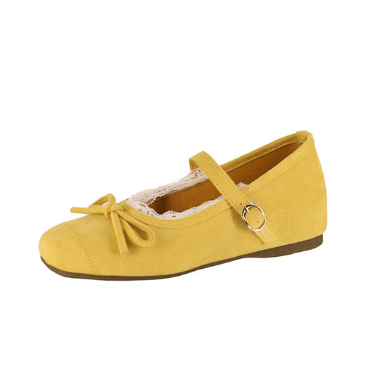 Damen Ballerinas mit dekorativem Riemchen und hochwertigem Obermaterial R&B
