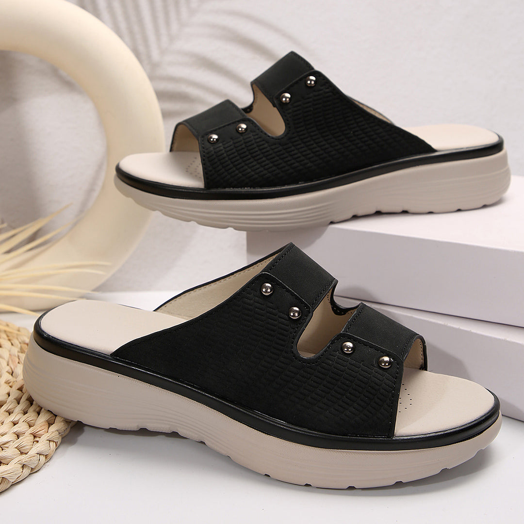 Damen Komfortable Riemchensandalen mit modischen Details R&B
