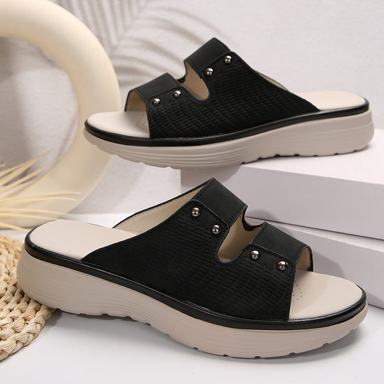 Damen Komfortable Riemchensandalen mit modischen Details R&B