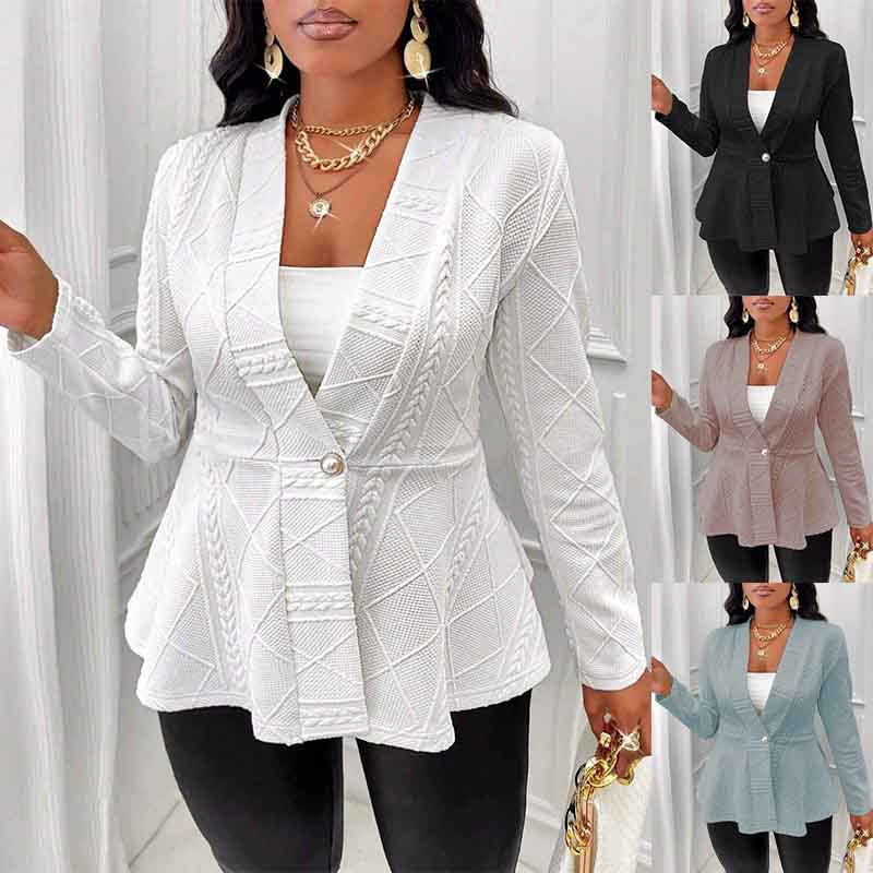 Damen Moderne Blazerjacke mit elegantem Schnitt R&B