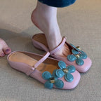Damen Sling-Sandalen mit modischem Blumendesign und komfortabler Innensohle R&B