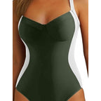Damen Einteiliger Badeanzug mit modischem Schnitt und femininer Silhouette R&B