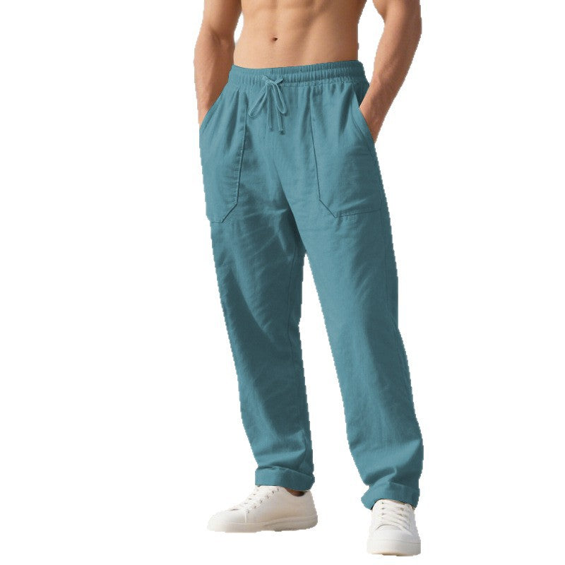 Herren lässige Cargo-Hose mit seitlichen Taschen und verstellbarem Bund R&B