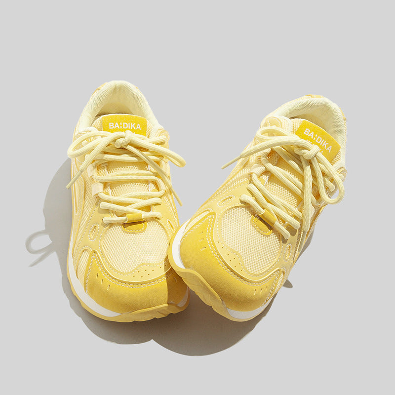 Damen Sportliche Sneakers mit atmungsaktiver Oberflächenstruktur und rutschfester Gummisohle R&B