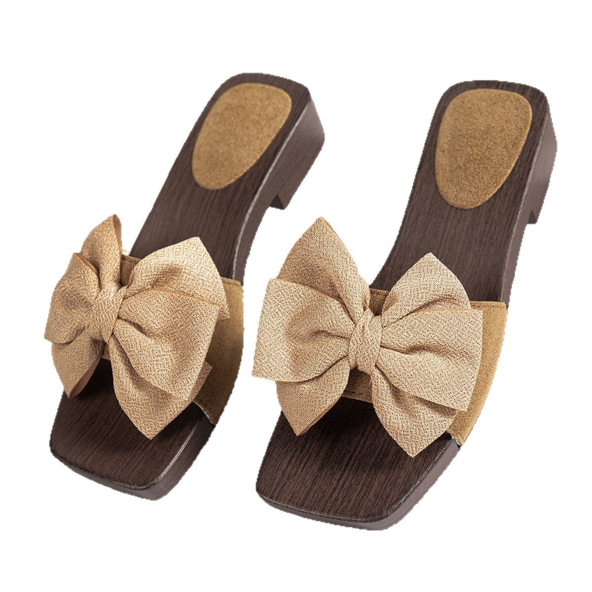 Damen elegante Sandalen mit dekorativen Schleifen und komfortablem Fußbett R&B