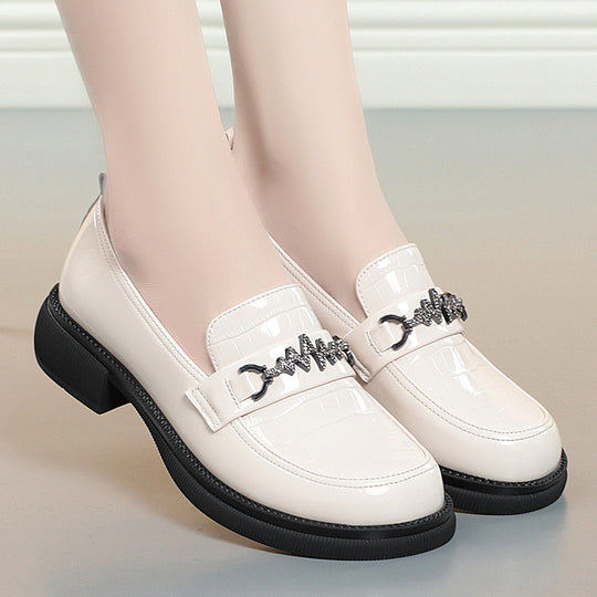 Damen Elegante Loafers mit modischem Kettendetail und rutschfester Sohle R&B