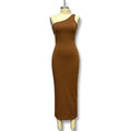 Damen figurbetontes Maxikleid R&B
