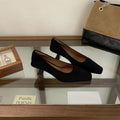 Damen elegante Ballerinas aus feinem Veloursleder R&B