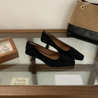 Damen elegante Ballerinas aus feinem Veloursleder R&B
