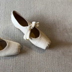 Damen Ballerinas im eleganten Schlangenlederlook mit dekorativem Schleifenakzent R&B