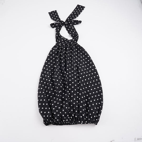 Damen Haltertop mit Polka-Dots und Schleifenakzent R&B