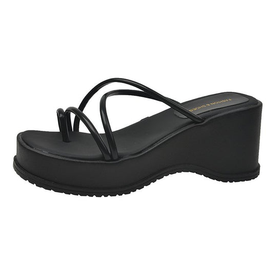 Damen Plateausandalen mit trendigen Riemen R&B