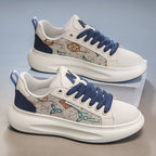 Damen Freizeit Sneaker mit modischer Textil-Oberfläche und bequemer Dämpfung R&B