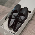 Damen elegante Mary Jane Ballerinas mit modischer Schnalle R&B