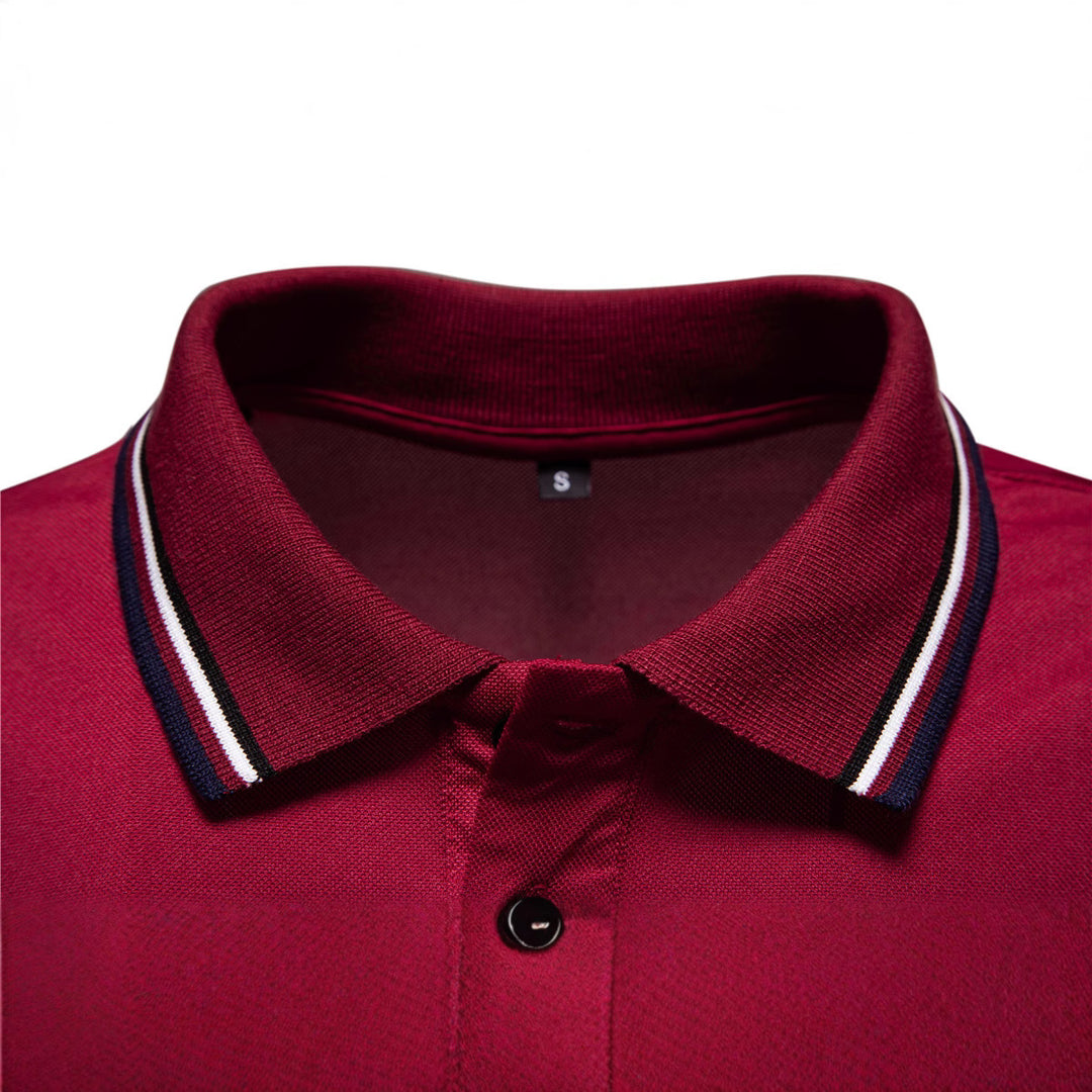 Herren Poloshirt mit kontrastierenden Akzenten und modernem Schnitt R&B