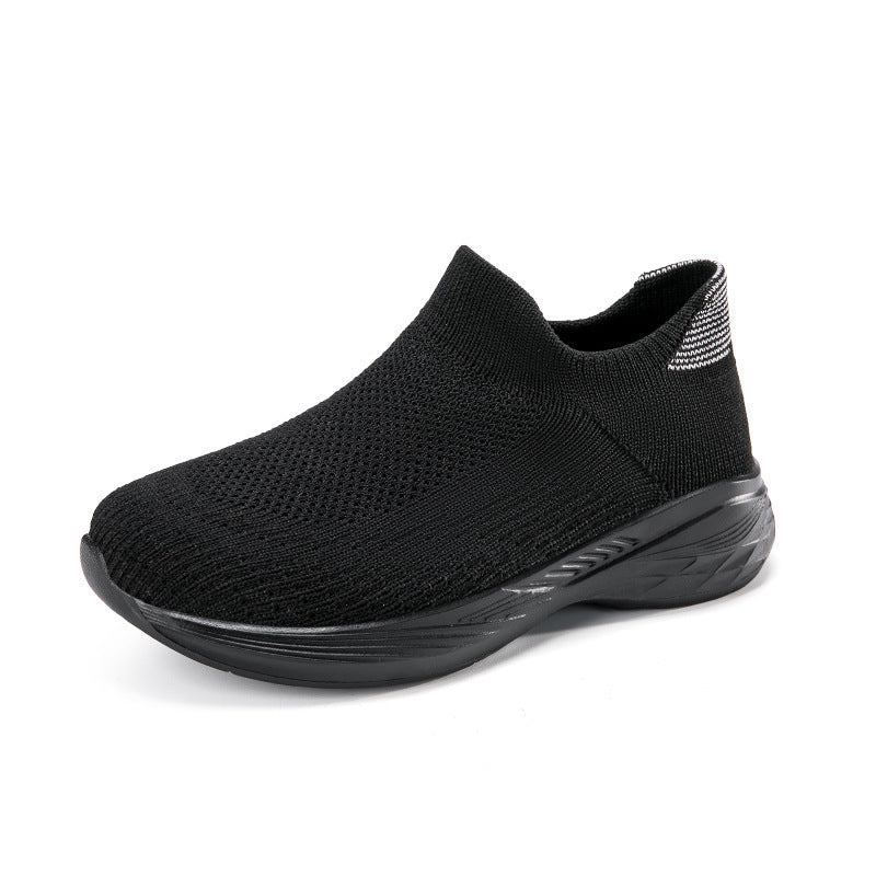 Damen Sportliche Slip-On Sneakers mit rutschfester Sohle und atmungsaktivem Obermaterial