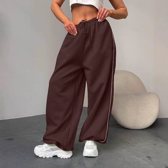 Damen Weite Sporthose mit elastischem Bund R&B