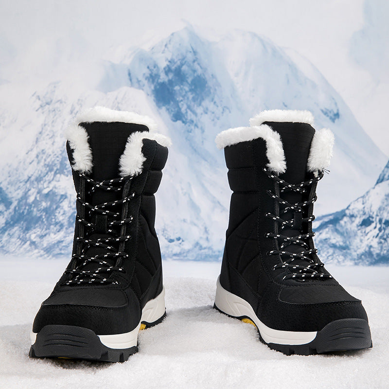 Damen Isolierte Winterstiefel mit rutschfester Sohle und warmem Futter