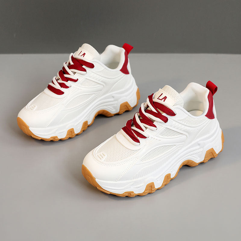 Damen modische Sneakers mit atmungsaktiver Mesh-Oberfläche und rutschfester Sohle R&B