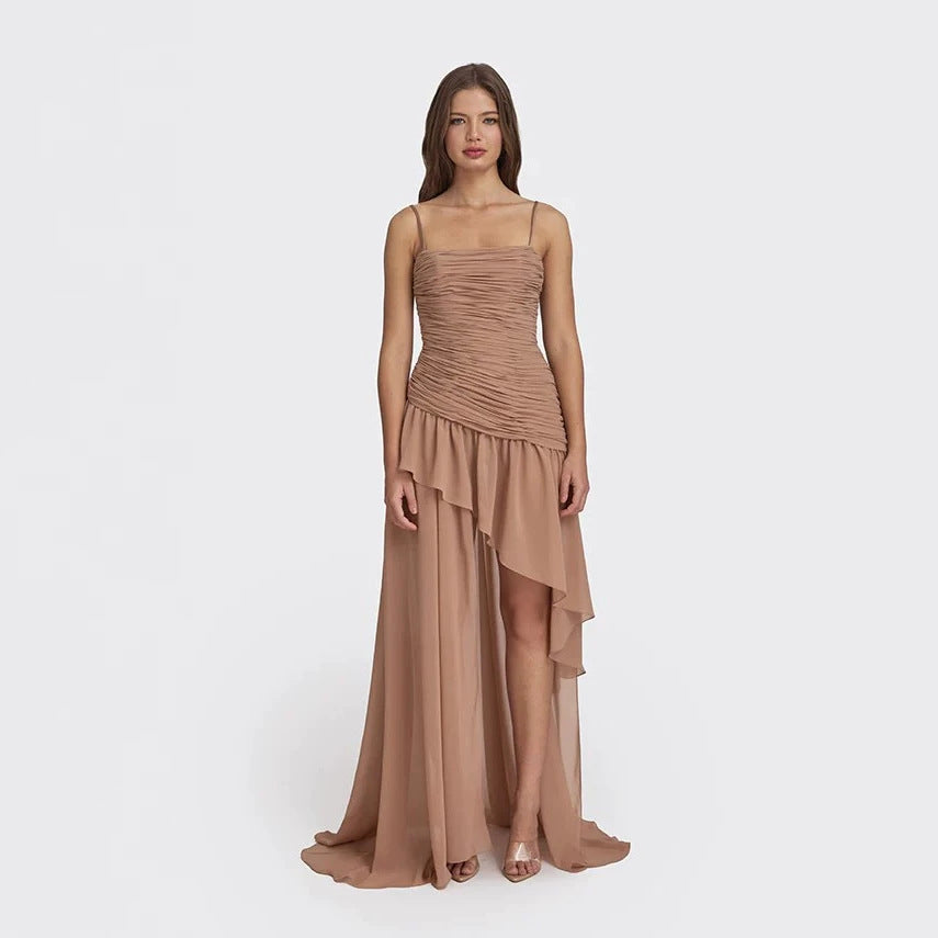 Damen Elegantes Kleid mit raffiniertem Rüschendesign R&B