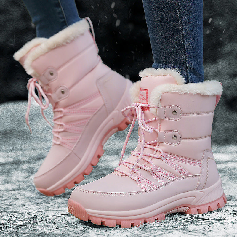 Damen Gefütterte Winterstiefel mit rutschfester Sohle und isolierender Polsterung R&B