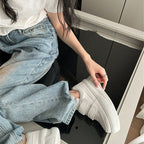 Damen Sneakers mit modischen Klettverschlüssen und atmungsaktiver Sohle