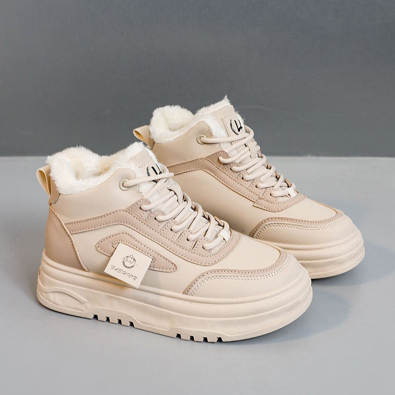Damen High-Top Sneakers mit kuscheligem Fleece-Futter und rutschfester Sohle R&B