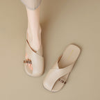 Damen Bogen-Sandalen mit trendy Riemen und komfortabler Fußbettgestaltung