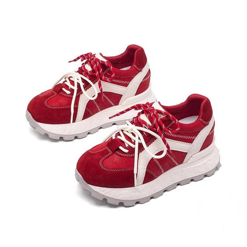 Damen Sportliche Sneakers mit hochelastischer Sohle und modischen Akzenten R&B