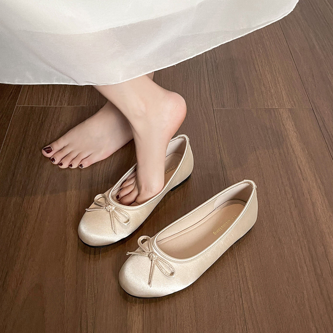 Damen Ballerinas mit schickem Schleifenakzent und komfortablem Fußbett R&B
