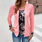 Damen Freizeitjacke mit modischem floralen Akzent und elegantem Schnitt R&B