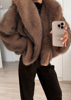 R&B | Eichen-Faux-Fur-Jacke