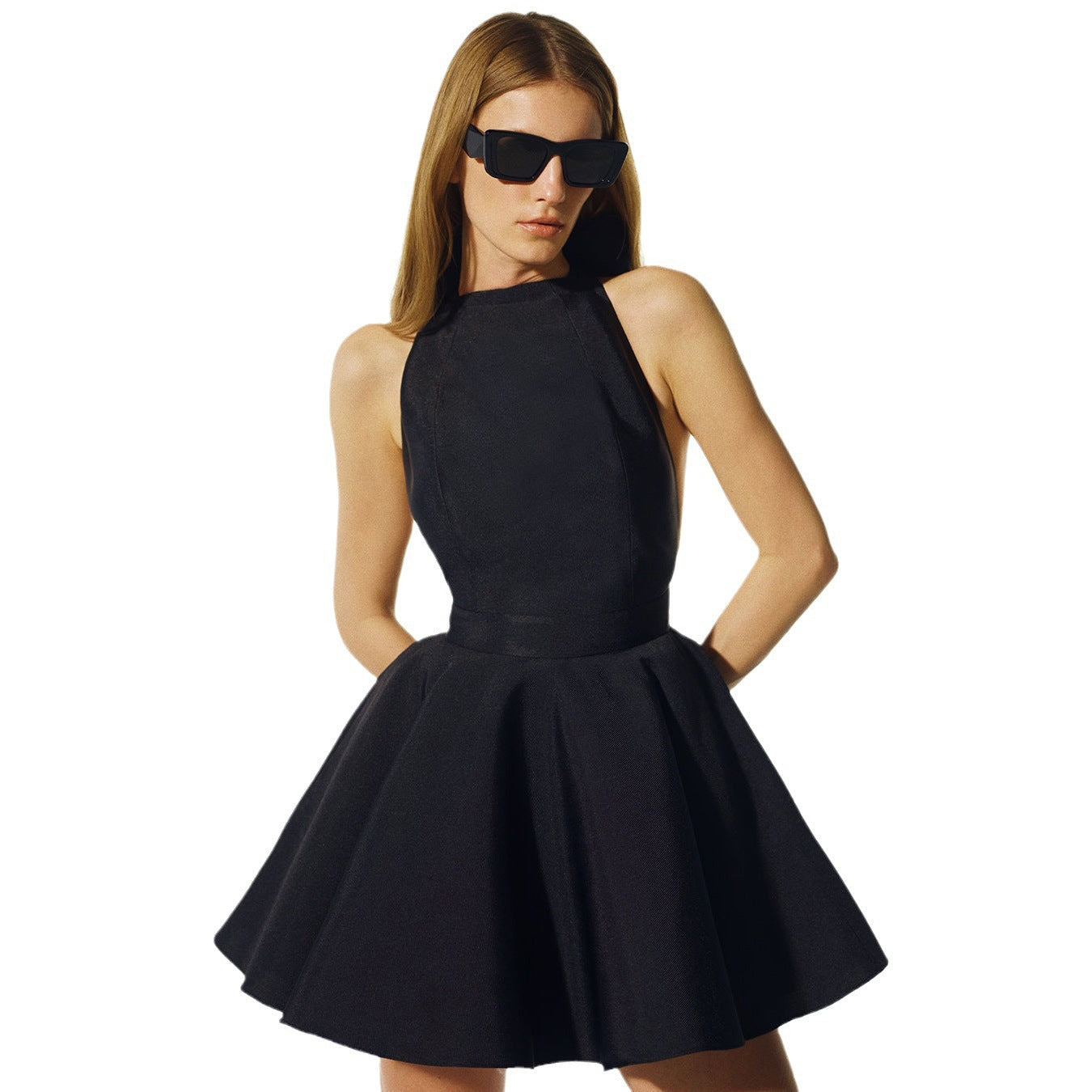 Damen Maxikleid mit schickem Rückenausschnitt und eleganter Schleifenbindung R&B