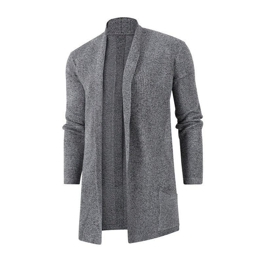 Damen Strickjacke mit modernem Kragen und tiefen Taschen R&B