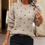 Damen Pullover mit strukturiertem Punktdesign R&B
