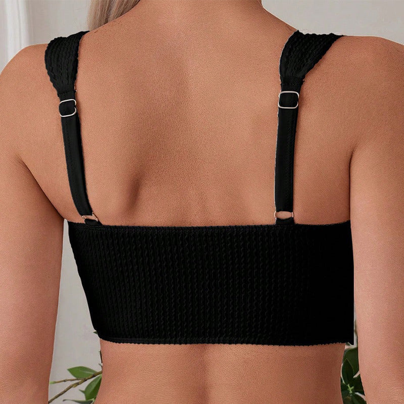 Damen Hochtailliertes Bikini-Set mit sportlichem Design R&B