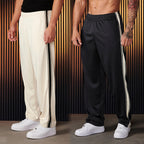 Herren sportliche Trainingshose mit seitlichen Streifen R&B