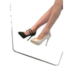 Damen elegante Plateau-Pumps mit extravagantem Schmuckdetail R&B