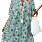 Damen Sommerkleid mit modischem Muster R&B