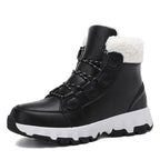 Damen Hohe Winterstiefel mit rutschfester Sohle und kuscheligem Futter