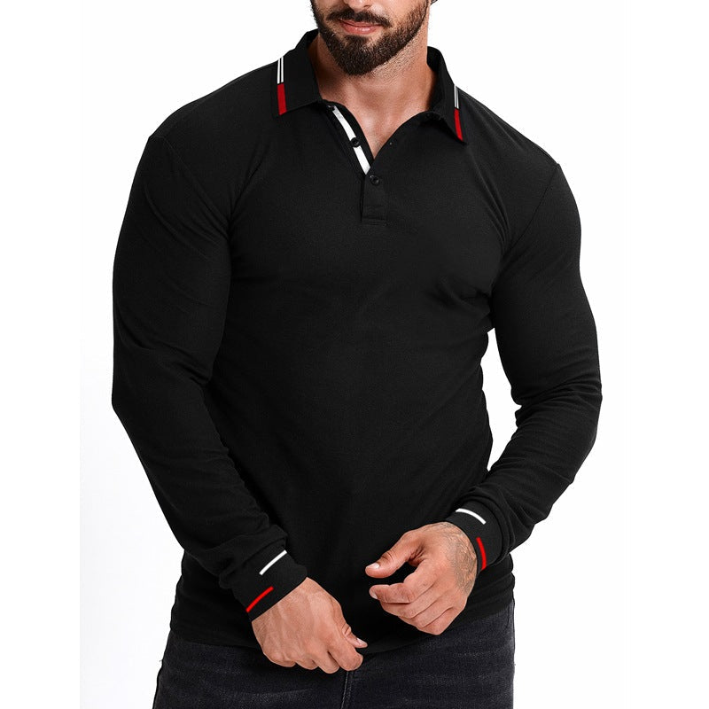 Herren Polo-Shirt mit modernem Kragen und strukturiertem Design