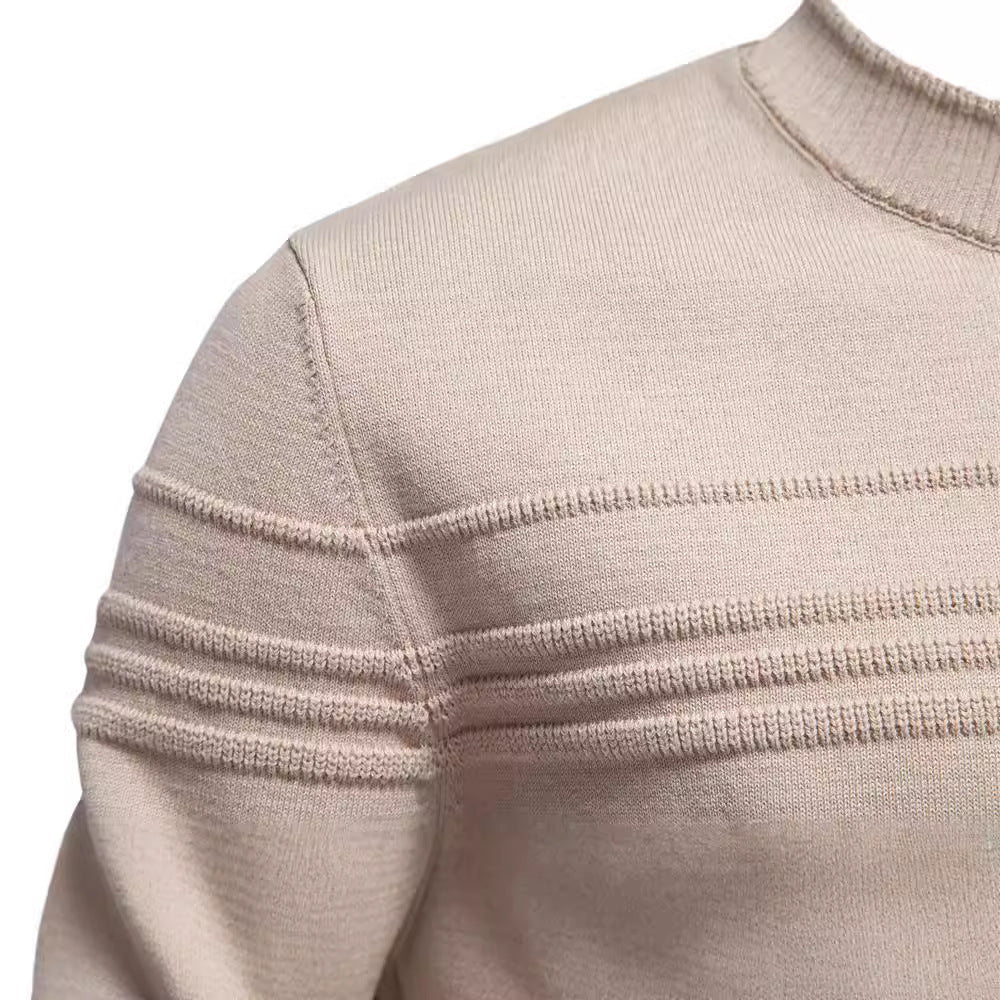 Herren Strickpullover mit modernem Strukturdesign und Komfortpassform R&B